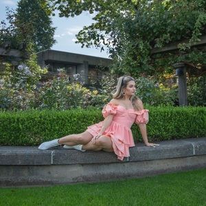 Peach Dress